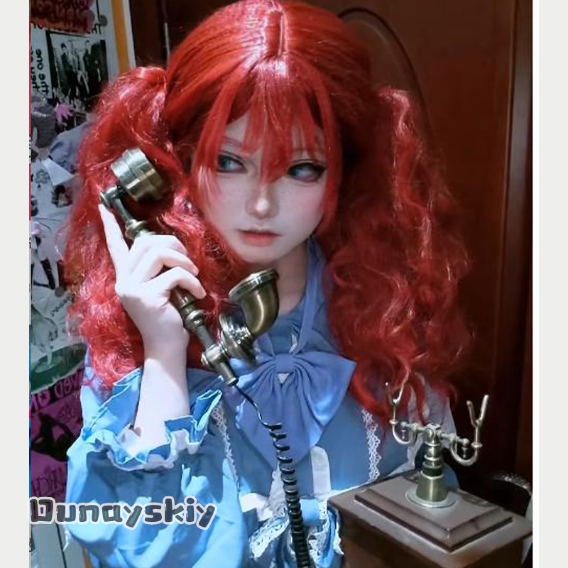 Anime Cosplay Red Hair - Hemera*/Poppy Game Cosplay Costume Dress Game