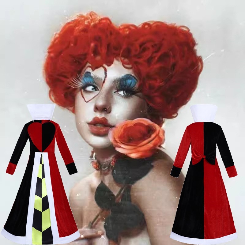 Anime Cosplay Red Hair - Queen Anime Red Heart Movie Cosplay