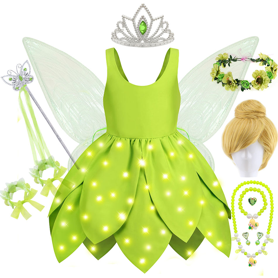 Anime Cosplay Kid - Baby Girl Tinker Bell Fairy Dress