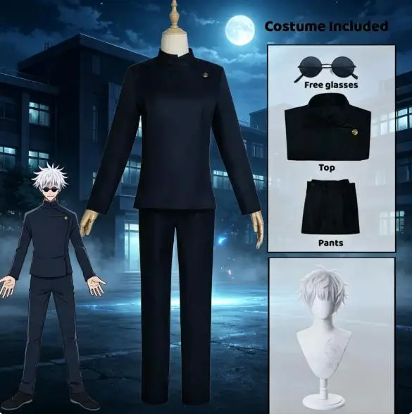 Anime Cosplay Gojo - Anime gojo satoru cosplay uniforme jujutsu