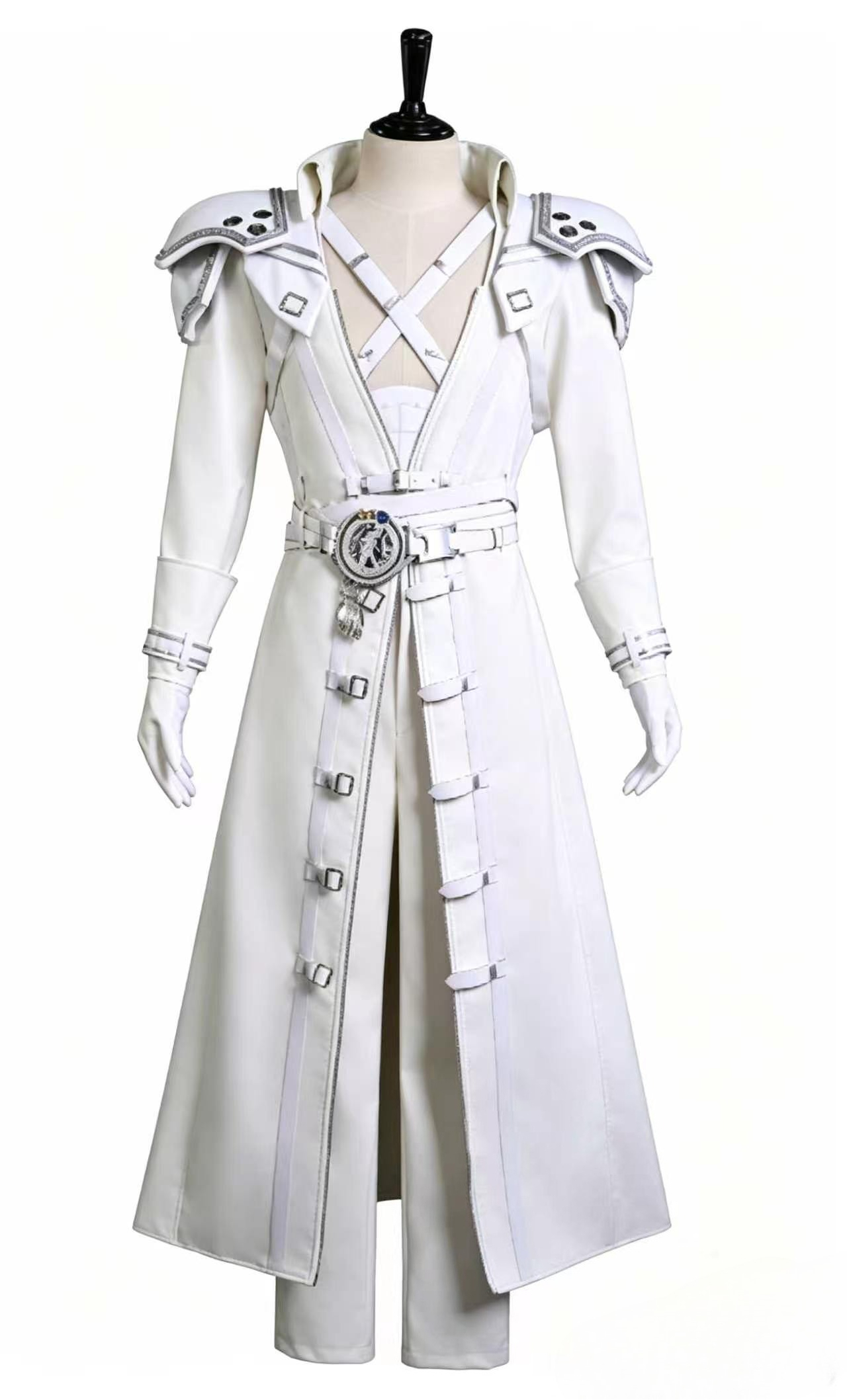 Anime Cosplay Male - Sephiroth Pure Angle Fantasy White Pauldrons