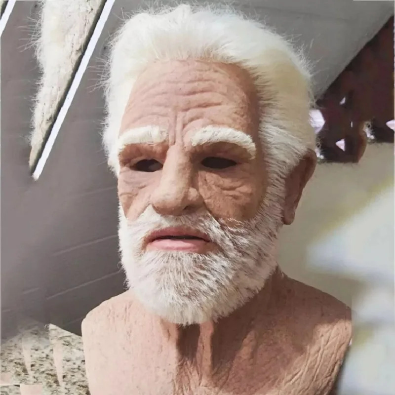Halloween White Haired Grandpa - Cosplay Anime White Hair 评论和价格