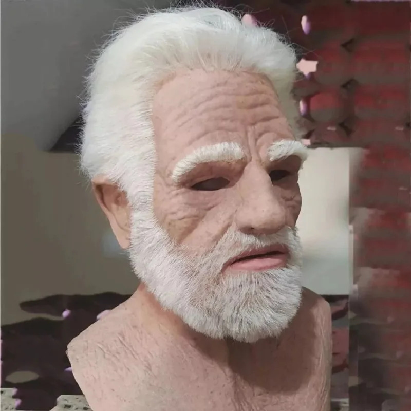 Halloween White Haired Grandpa - Cosplay Anime White Hair 评论和价格