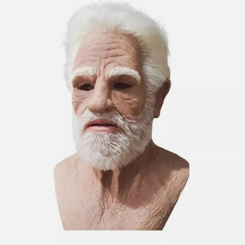 Halloween White Haired Grandpa - Cosplay Anime White Hair 评论和价格