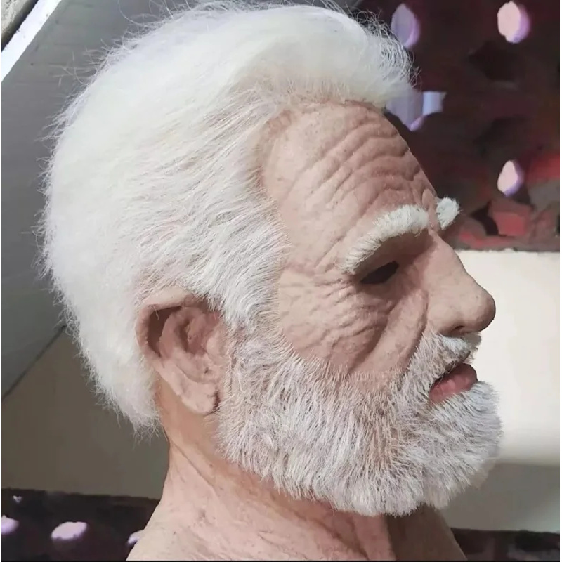 Halloween White Haired Grandpa - Cosplay Anime White Hair 评论和价格