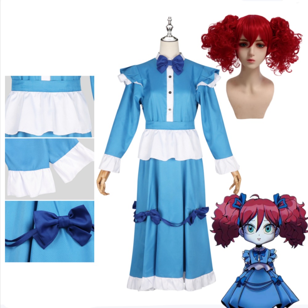 Poppy Red Hair Cosplay Costume - Anime Cosplay Red Hair 评论和价格