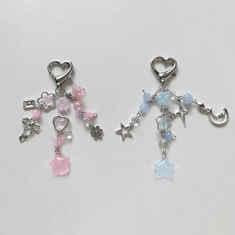 Cute Pink Blue Star Heart Keyc - Anime Cosplay Cute 评论和价格