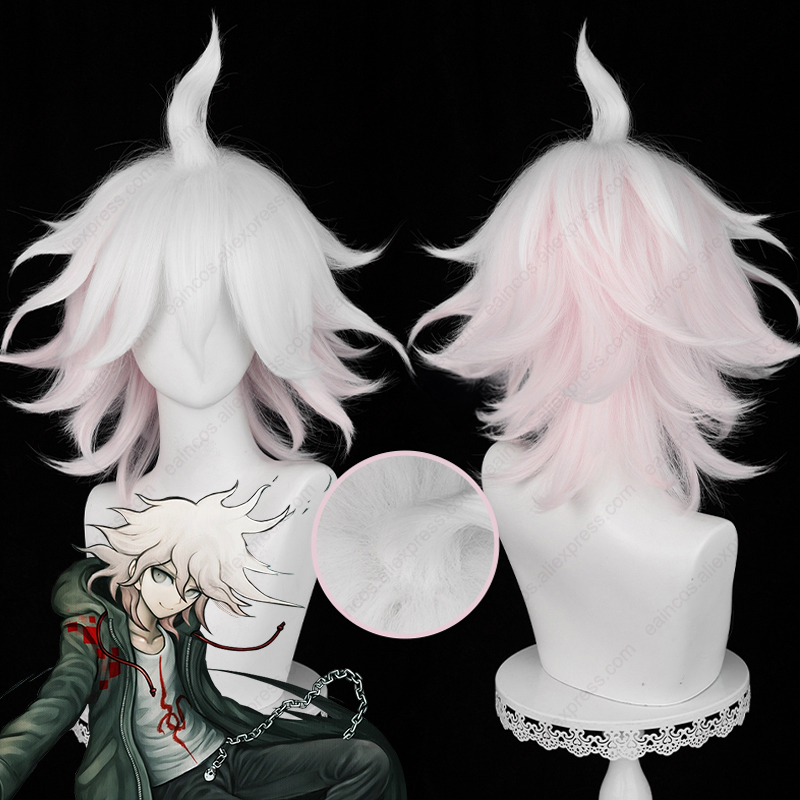 Anime Nagito Komaeda Cosplay W - Cosplay Anime White Hair 评论和价格