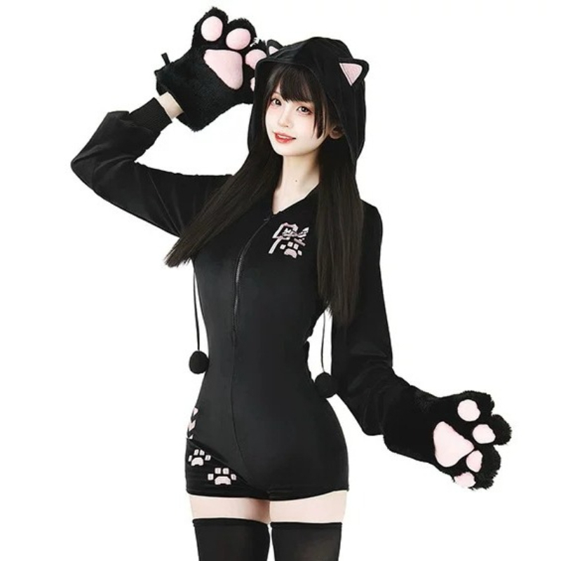 Anime Cute Cat Plush Hooded Bo - Anime Cosplay One Piece 评论和价格