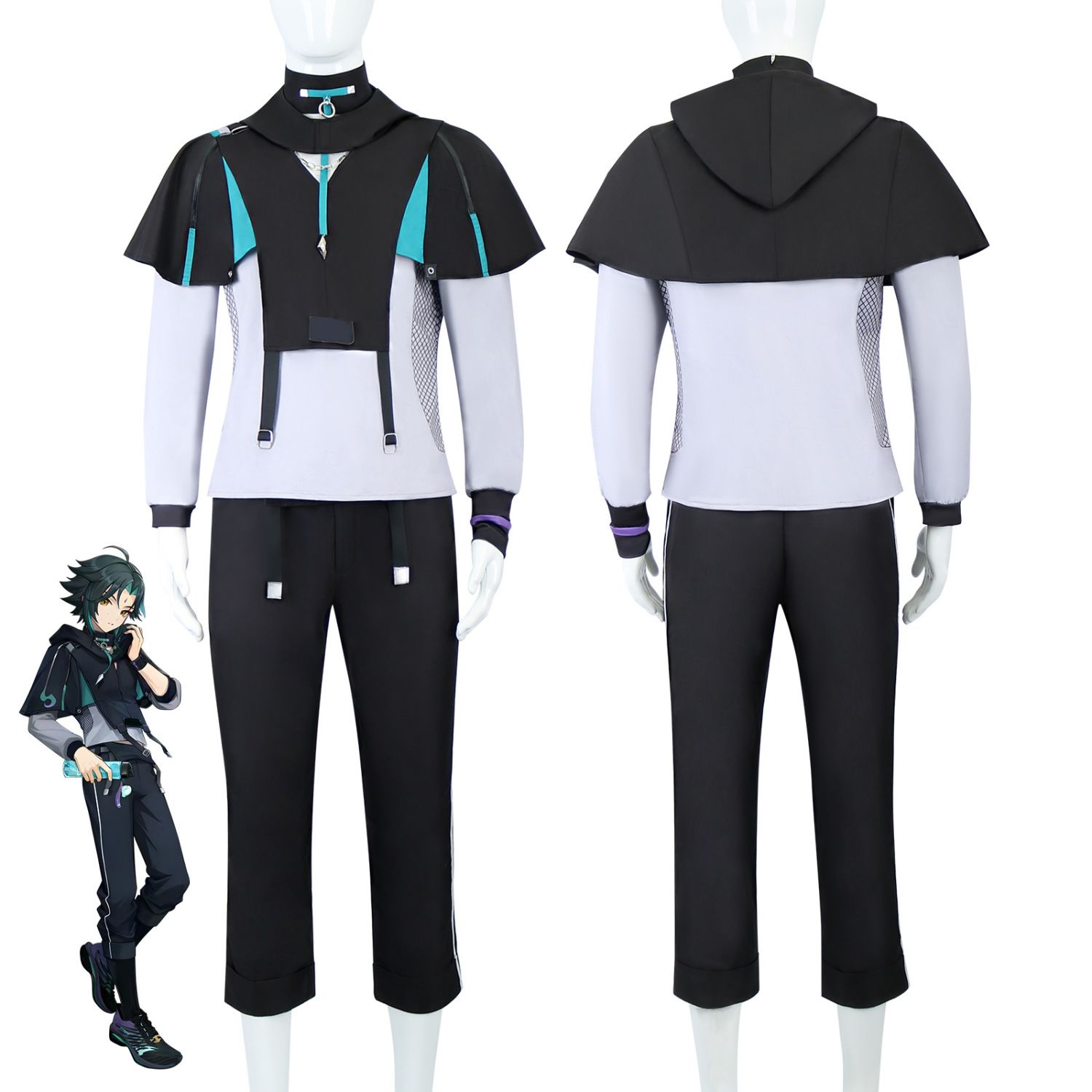 Halloween XIAO Costumes Game G - Anime Cosplay Male 评论和价格