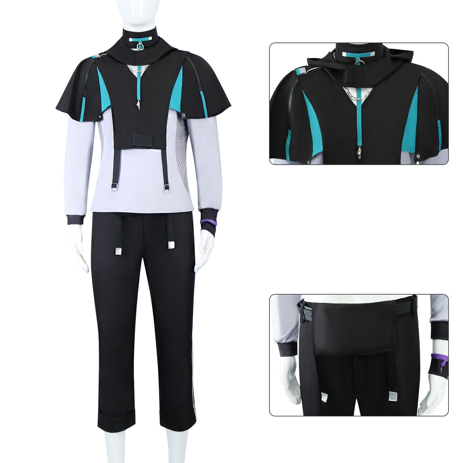 Halloween XIAO Costumes Game G - Anime Cosplay Male 评论和价格