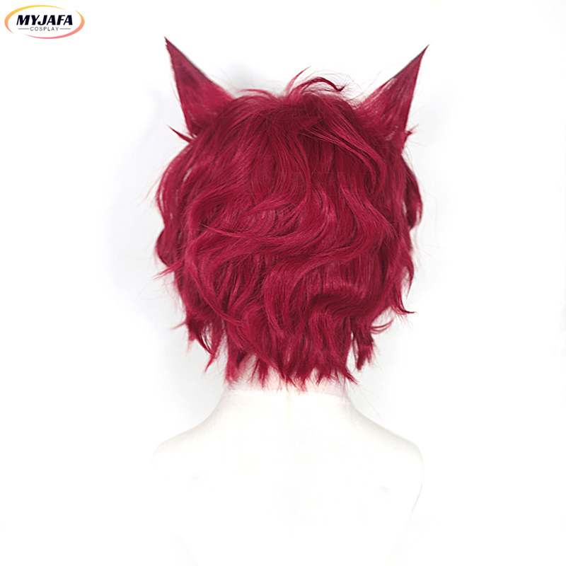 Sett Cosplay Wig Game LOL Hear - Anime Cosplay Red Hair 评论和价格