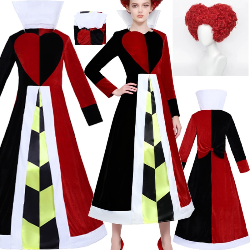Queen Anime Red Heart Movie Co - Anime Cosplay Red Hair 评论和价格