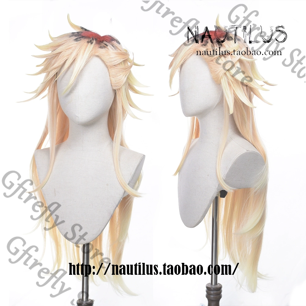 Douma Long Golden Hair Wig Cos - Anime Cosplay Shop 评论和价格