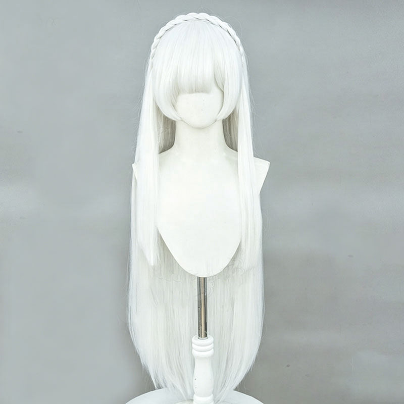 Anime Re:Zero Emilia Cosplay W - Cosplay Anime White Hair 评论和价格