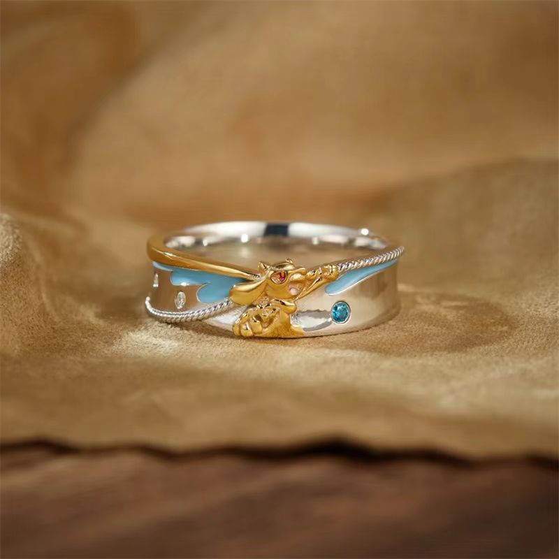 Pokémon Riolu Couple Rings - C - Anime Cosplay For Couples 评论和价格