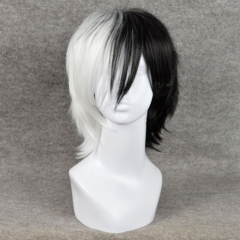 Anime Game Danganronpa Black a - Cosplay Anime White Hair 评论和价格