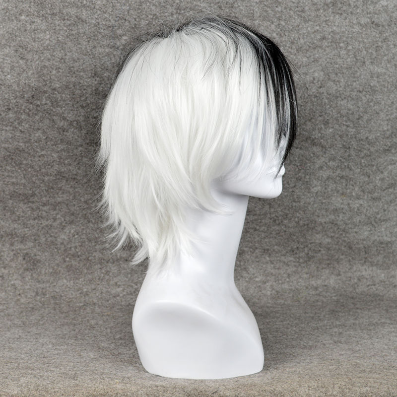 Anime Game Danganronpa Black a - Cosplay Anime White Hair 评论和价格