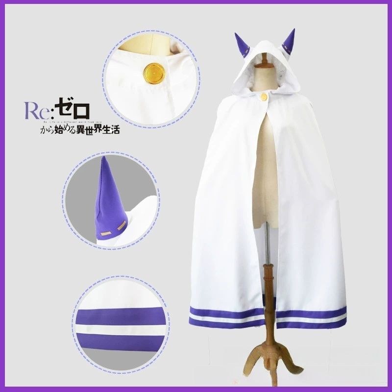 Emilia Cosplay Re Life in a di - Anime Cosplay Live 评论和价格