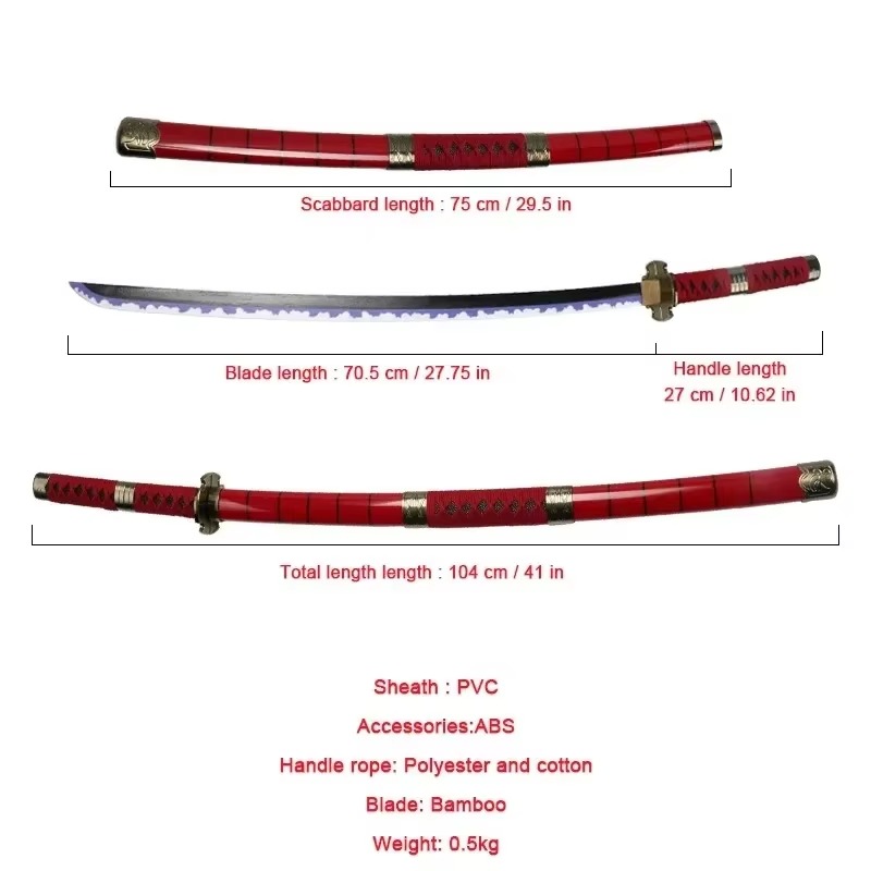 40incn Roronoa Zoro Katana Nin - Anime Cosplay Real 评论和价格