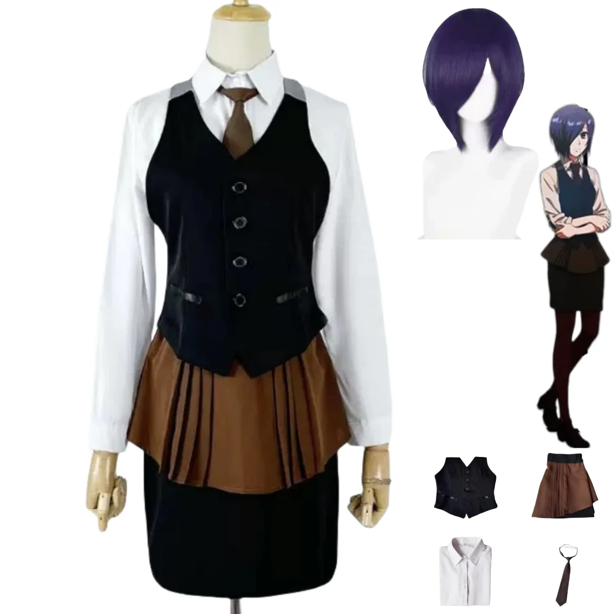 Anime Tokyo Ghoul Touka Kirish - Anime Cosplay Tokyo Ghoul 评论和价格