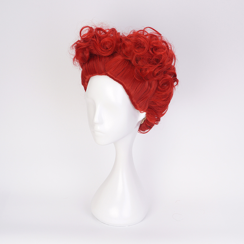 Alice Red Queen Cosplay Wig Qu - Anime Cosplay Red Hair 评论和价格