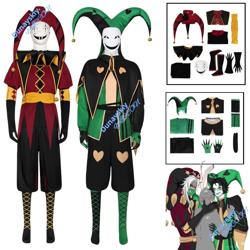 Mens Freak Circus Pierrot Clow - Anime Cosplay Expo 2025 评论和价格