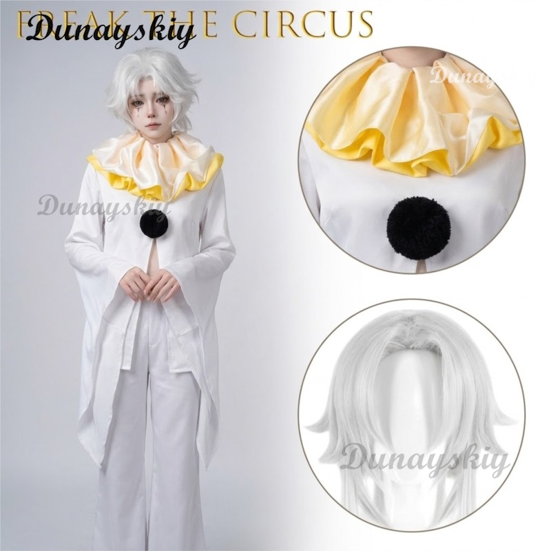 Pierrot Freak Party White Clow - Cosplay Anime White Hair 评论和价格