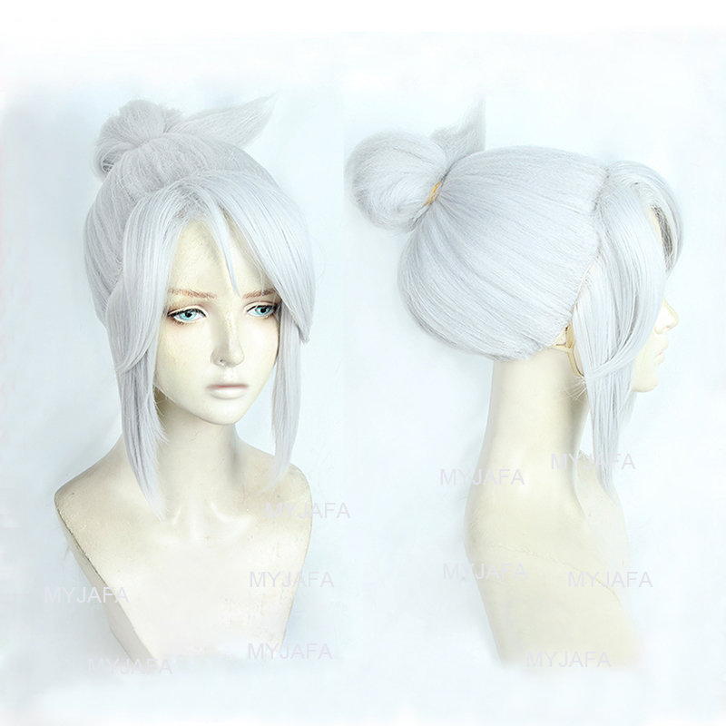 High Quality Jett Cosplay Wig  - Cosplay Anime White Hair 评论和价格