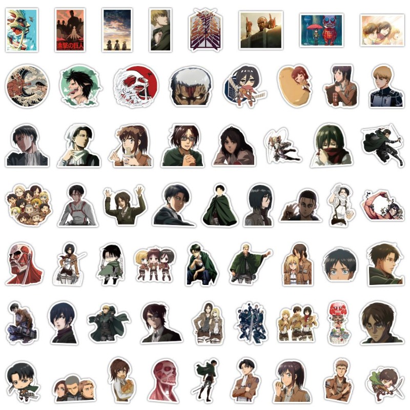 60Pcs Attack on Titan Anime St - Anime Cosplay Cute 评论和价格