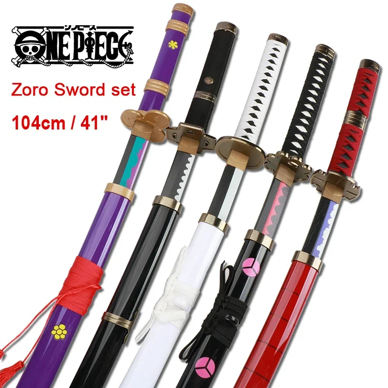 2026 3-pcs Roronoa Zoro Swords - Anime Cosplay Youtube Shorts 评论和价格
