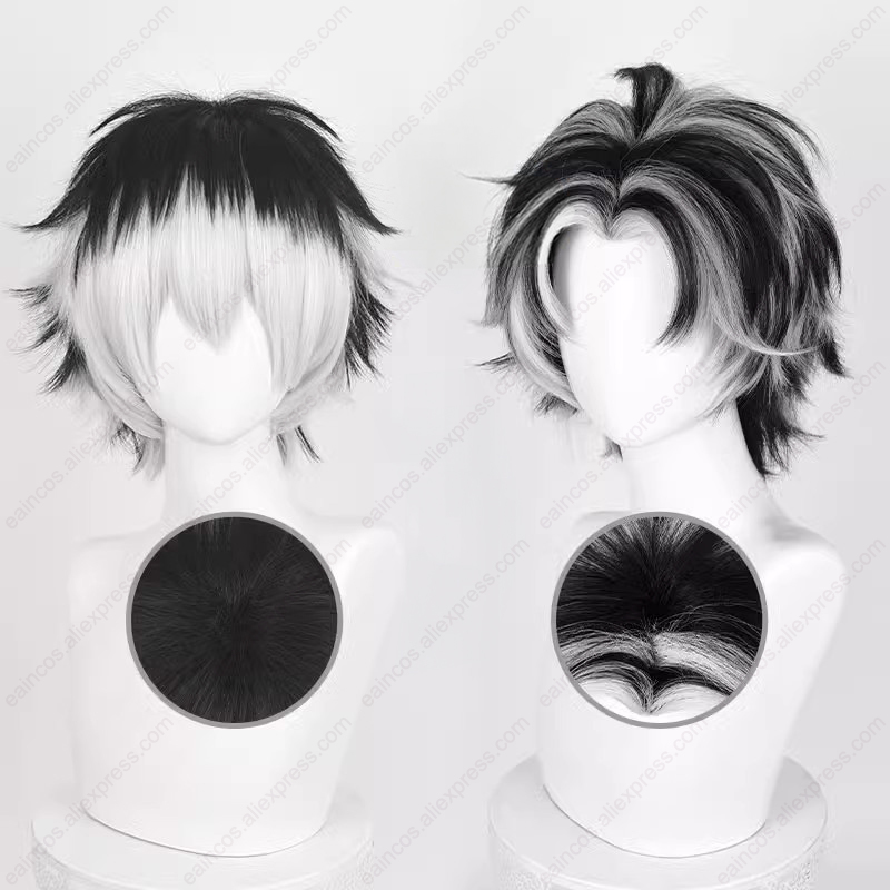 Kotaro Bokuto Cosplay Wig 30cm - Cosplay Anime White Hair 评论和价格