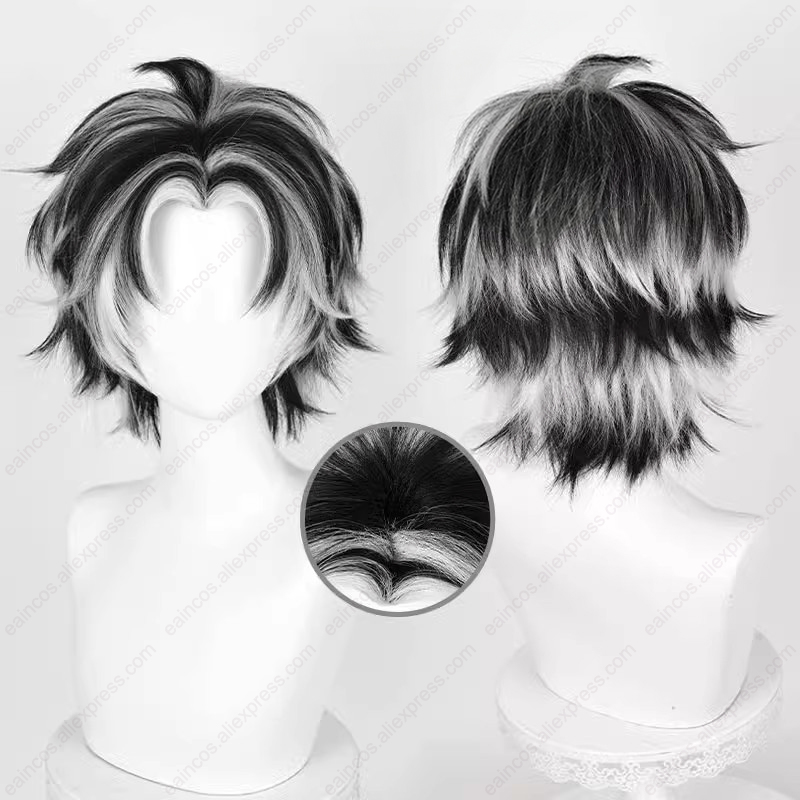 Kotaro Bokuto Cosplay Wig 30cm - Cosplay Anime White Hair 评论和价格