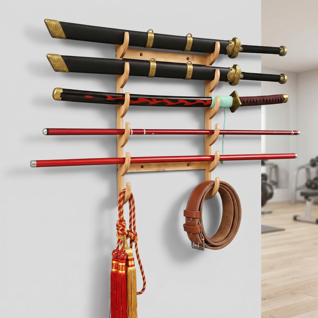 8-Layers Wall Sword Storage Sh - Anime Cosplay Real 评论和价格