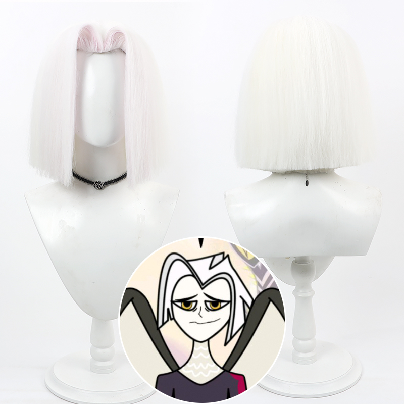 Game Hazbin Lute Cosplay Anime - Cosplay Anime White Hair 评论和价格
