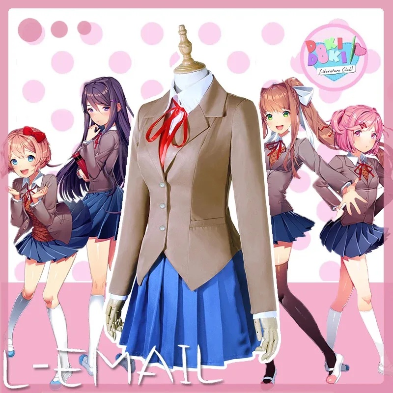 Sayori Yuri Natsuki Monika Cos - Anime Cosplay Youtube Shorts 评论和价格