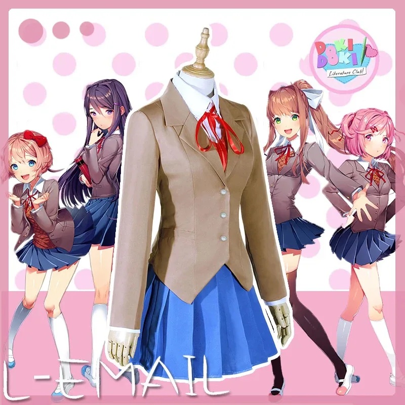 Sayori Yuri Natsuki Monika Cos - Anime Cosplay Youtube Shorts 评论和价格