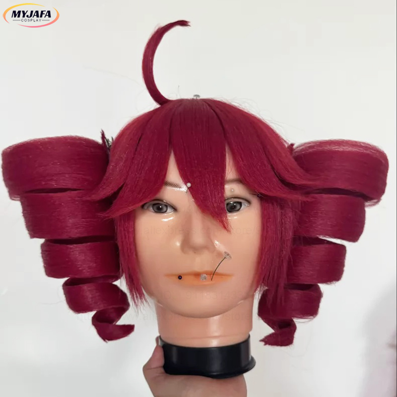 Anime Kasane Teto Cosplay Wig  - Anime Cosplay Red Hair 评论和价格