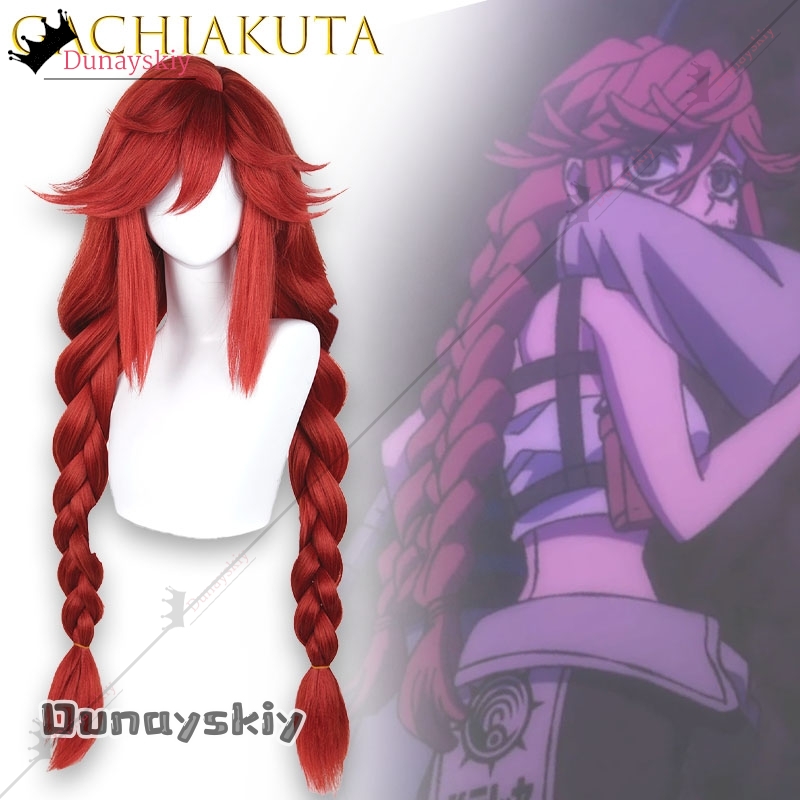 YiNuo@GACHIAKUTA Riyo Cosplay  - Anime Cosplay Red Hair 评论和价格