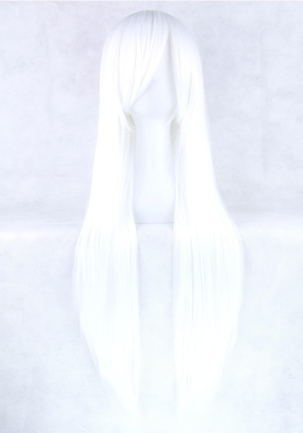 80cm Long Straight Natural Hai - Cosplay Anime White Hair 评论和价格