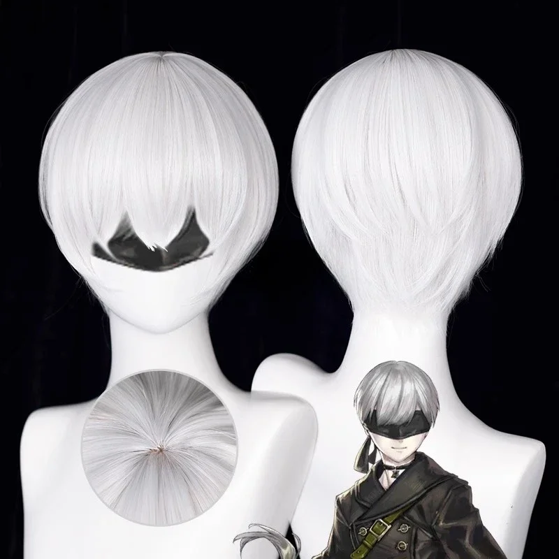 Anime 9S Cosplay Wig 2b Wig Wh - Cosplay Anime White Hair 评论和价格